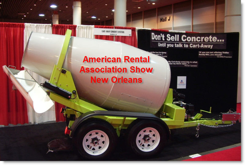 Rental Show and Portable Concrete Mixers Portable Concrete Mixer