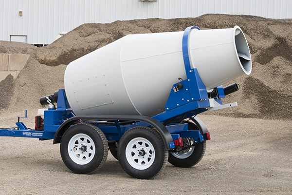 1-yard concrete mixer